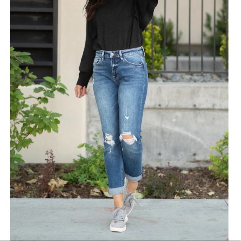 Flying Monkey Banff Stretch Boyfriend Jeans Sz 28